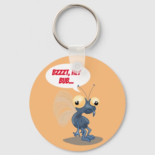 Bzzt, Bub. Cartoon Fly Sleutelhanger (Voorkant)