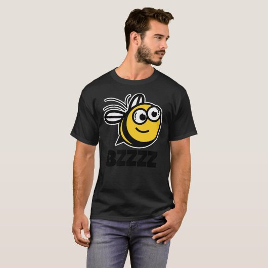 BZZZZ Cute Childrens Bees Shirts for Kids Cartoon (Voorkant volledig)