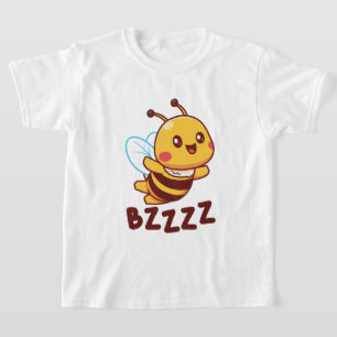 BZZZZ Schattigee Kinderbijen voor Kinderen - Carto T-shirt