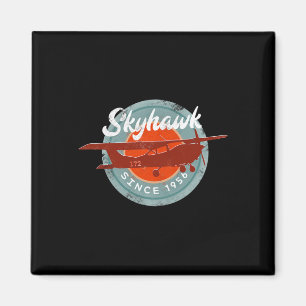 C172 Skyhawk Vintage Retro Vliegtuig Vliegende Pil Magneet