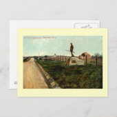 c1915 Statuut van John Burns GETTYSBURG PENNSYLVAN Briefkaart (Voorkant / Achterkant)