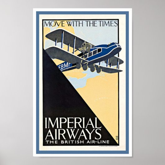 c1930s TRAVEL POSTER IMPERIAL AIRWAYS (Devant)