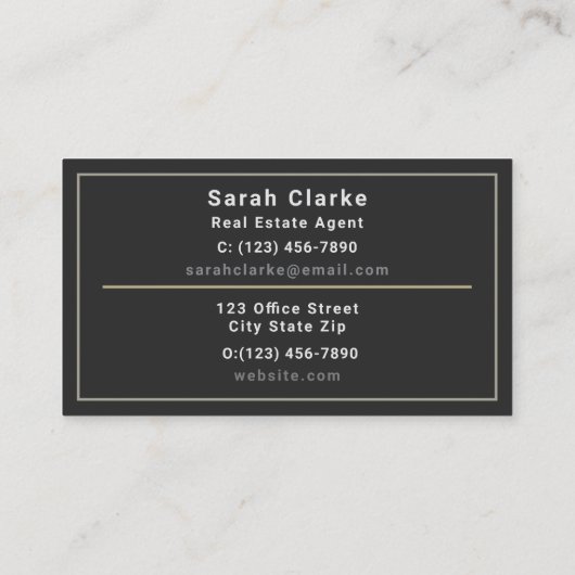 C21 Couleurs Carte de visite Abstrait (Dos)