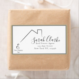 C21 zwarte daktop etiket