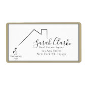 C21 zwarte daktop etiket (Voorkant)