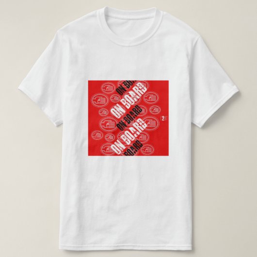 C2B : À BORD DU T-shirt RED Basic (Design devant)