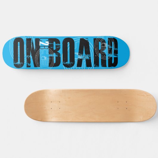 C2B: AAN BOORD 8 1/2" BLU Skateboard Deck (Horizontaal)