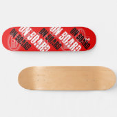 C2B: AAN BOORD 8 1/2 "RED Skateboard Deck (Horizontaal)