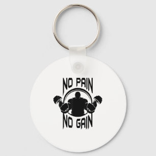 C386 Geen Pijn Geen Resultaat Gym Workout Fitness  Sleutelhanger