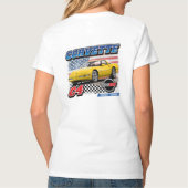 C4 Corvette - 2-zijdig dames T-shirt (Achterkant)