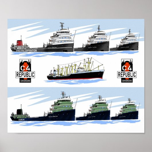 C4 Omrekeningen van de Republiek Poster (Voorkant)