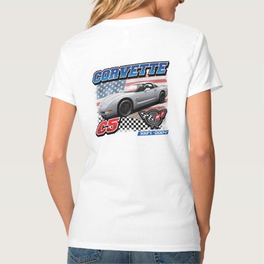 C5 Corvette - 2-zijdig dames T-shirt (Achterkant)