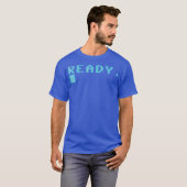 C64 Retro Gaming Computer Ready Load T-shirt (Voorkant volledig)