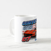 C7 Corvette - Mug de café (Devant gauche)