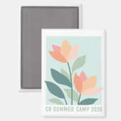 C9 Camp d'été 2026 Magnet Fleur (Recto/Verso)