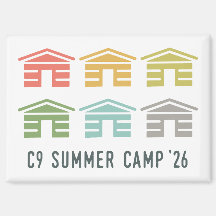 C9 Zomer Kamp 2026 Hut Magneet