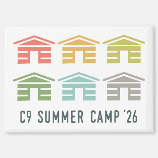 C9 Zomer Kamp 2026 Hut Magneet