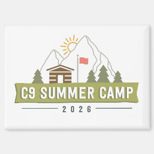 C9 Zomer Kamp 2026 Logo Magneet