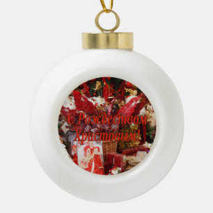 C Р тожедсop hetво! Vrolijk kerstfeest, R Keramische Bal Ornament