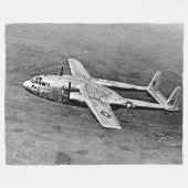 C-119, DE FLYING BOXCAR FLEECE DEKEN (Voorkant (Horizontaal))