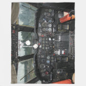 C-124 Wereldbol Master Fleece Deken (Voorkant)