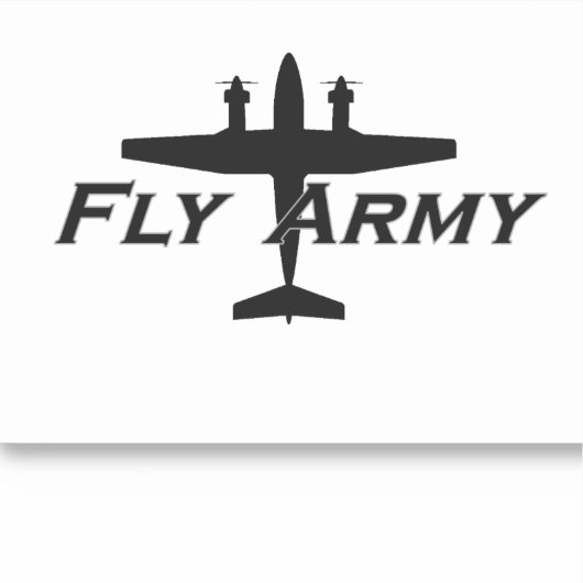 C-12 King Air Army Fixed-Wing Sticker (Voorkant)