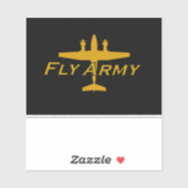 C-12 King Air Fly Army Sticker (Vel)