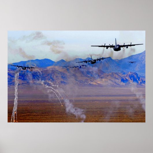 C-130 Flare Diversion. Poster (Voorkant)