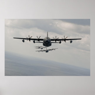 C-130 Hercules Lijn omhoog Poster