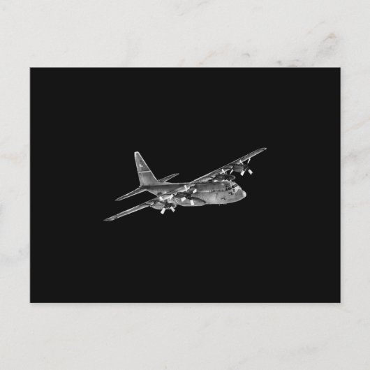 C-130 Hercules - Military Aankondigingskaart (Voorkant)