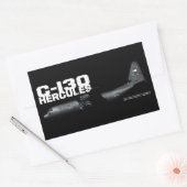 C-130 Hercules Rechthoekige Sticker (Envelop)