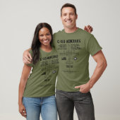 C-130 Hercules Specs Vliegtuig C130 T-shirt (Unisex)
