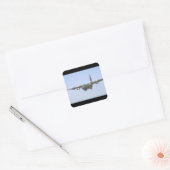 C-130 Hercules Transport_Militair Vliegtuig Vierkante Sticker (Envelop)