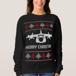 C-130-Hercules vliegtuig Oegly KerstSweater Trui