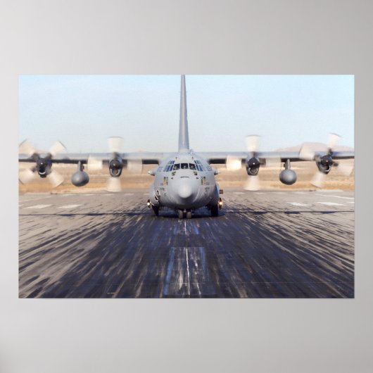C-130 Hercules Vliegtuig Poster (Voorkant)