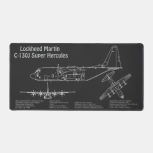 C-130 Hercules - Vliegtuigblauwdruk Plannen PD Bureaumat