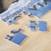 C-130 Militair vliegtuig van HERCULES Legpuzzel (Zijkant)
