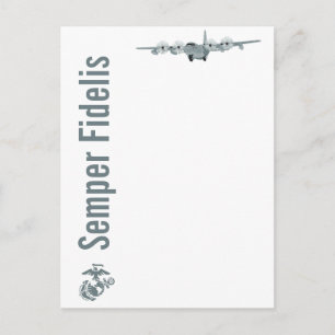 C-130 USMC Aviation Briefkaart