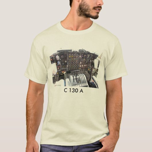 C-130A Cockpit, C130 A T-shirt (Voorkant)
