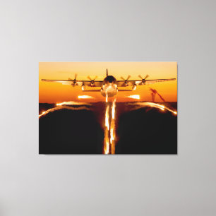 C-130H HERCULES 32x48 Canvas Afdruk