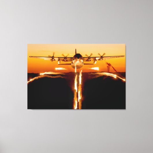 C-130H HERCULES 32x48 Canvas Afdruk (Voorkant)