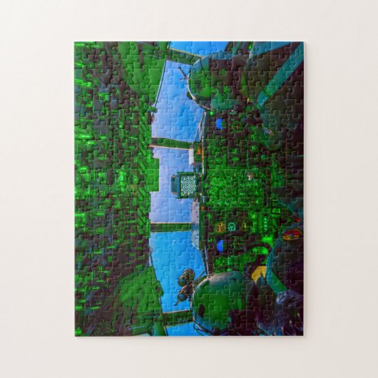 C-130H HERCULES COCKPIT (11x14 INCH) Legpuzzel (Verticaal)