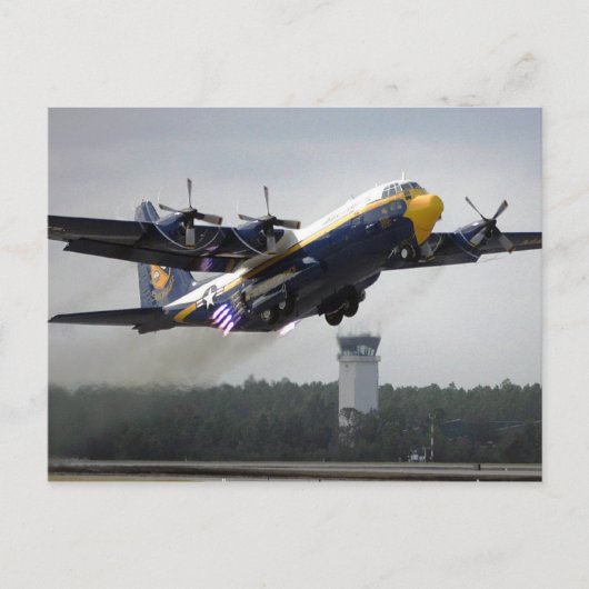 C-130T Hercules - "Fat Albert" Blue Angels Postcar Briefkaart (Voorkant)