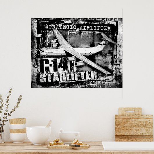 C-141 Poster d'affiche Starlifter (Cuisine)