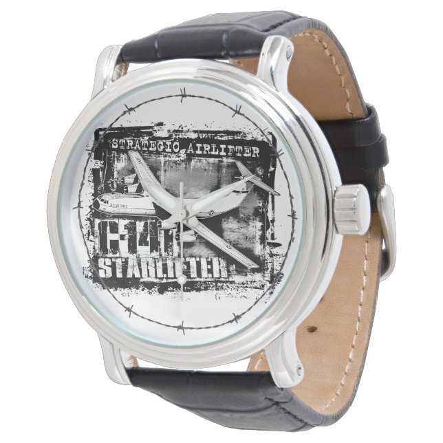 C-141 Starlifter polshorloge eWatch Horloge (Gekanteld)