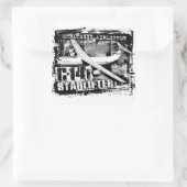 C-141 Starlifter Vierkante Sticker Sticker (Tas)