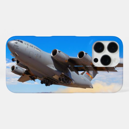 C-17 GLOBEMASTER III iPhone HOESJE (Achterkant horizontaal)