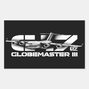 C-17 Globemaster III Rechthoekboksticker Rechthoekige Sticker
