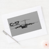 C-17 Globemaster III Rechthoekige Sticker (Envelop)