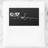 C-17 Globemaster III Rechthoekige Sticker (Tas)